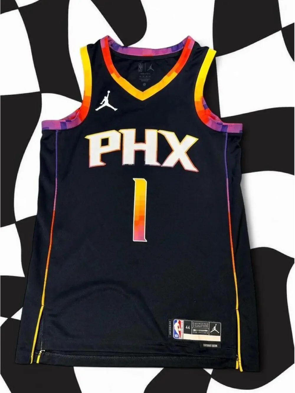 Jordan Men's Black and Multi Vests-tanks-cami